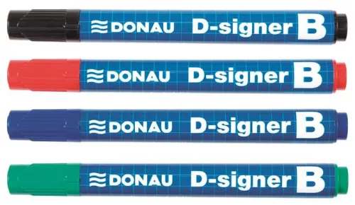 Táblamarker, 2-4 mm, kúpos, DONAU "D-signer B", zöld