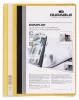 Gyorsfűző, A4, széles, panorámás, DURABLE "DURAPLUS®", sárga