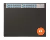 Könyökalátét, 650x480 mm, éves naptárral, DURABLE, fekete