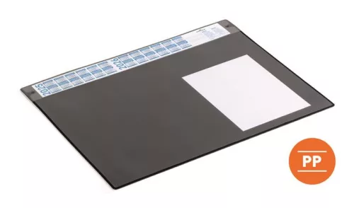 Könyökalátét, 650x480 mm, éves naptárral, DURABLE, fekete