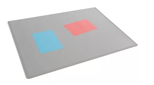 Könyökalátét, 650x500 mm, PP, átlátszó fedlappal, DURABLE, szürke
