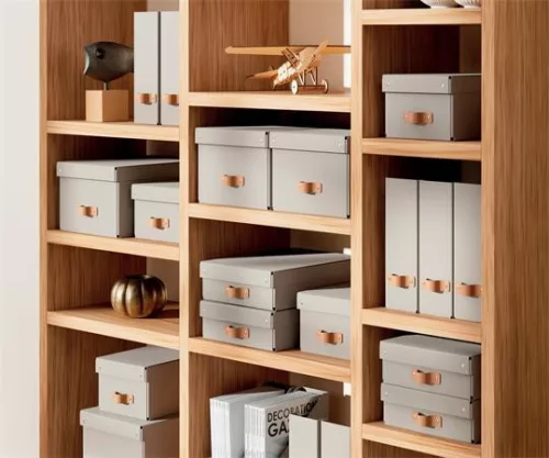 Tárolódoboz, S méret, LEITZ "Puro", homokbézs