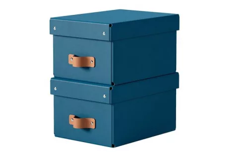 Tárolódoboz, S méret, LEITZ "Puro", óceánkék