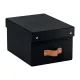 Tárolódoboz, S méret, LEITZ "Puro", fekete
