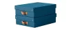 Tárolódoboz, M méret, alacsony, LEITZ "Puro", óceánkék
