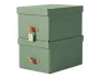 Tárolódoboz, M méret, LEITZ "Puro", zsályazöld
