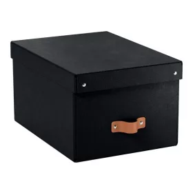 Tárolódoboz, M méret, LEITZ "Puro", fekete