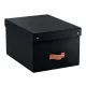 Tárolódoboz, M méret, LEITZ "Puro", fekete
