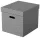 Tárolódoboz, kocka alakú, ESSELTE "Home", szürke