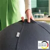 Ülőlabda, nehezékkel, 55cm, LEITZ "Ergo Active", sötétszürke
