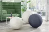 Ülőlabda, nehezékkel, 55cm, LEITZ "Ergo Active", sötétszürke