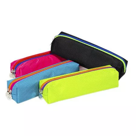 Tolltartó display, cipzáras, EXACOMPTA "Tricolor", vegyes színek