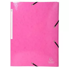 Gumis mappa, karton, A4, EXACOMPTA "Iderama", pink