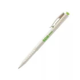   Golyóstoll, 0,25 mm, nyomógombos, FLEXOFFICE "FO-09 Eco Style", kék
