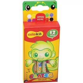   Zsírkréta, COLOKIT "Crayon", 12 különböző szín