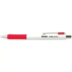   Golyóstoll, 0,4 mm, nyomógombos, FLEXOFFICE "Senior", piros