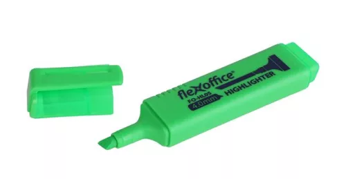 Szövegkiemelő készlet, 1-4 mm, FLEXOFFICE "HL05", 4 különböző szín