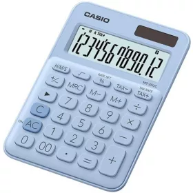   Számológép, asztali, 12 számjegy, CASIO, "MS 20 UC", világoskék