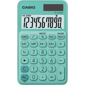   Zsebszámológép, 10 számjegy, CASIO "SL 310", zöld