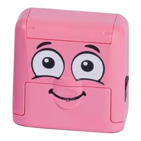   Bélyegző textilhez, kirakós COLOP "Marky", pink ház, fekete párnával