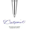 Golyóstoll, 0,7 mm, ezüst színű klip, Kensigton piros tolltest, PARKER "Royal Jotter", kék