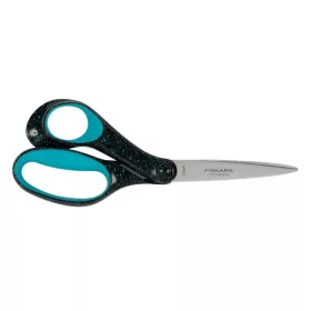   Olló, ifjúsági, 20 cm, balkezes, FISKARS, foltos pávakék