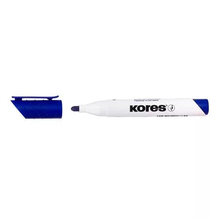 Tábla- és flipchart marker, 3 mm, kúpos, KORES "K-Marker XW1", kék
