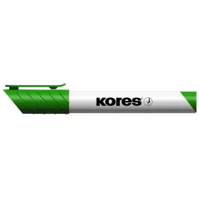   Tábla- és flipchart marker, 3 mm, kúpos, KORES "K-Marker XW1", zöld