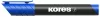 Alkoholos marker, 3-5 mm, kúpos, KORES "K-Marker XP1", kék