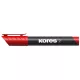 Alkoholos marker, 3-5 mm, kúpos, KORES "K-Marker XP1", piros