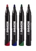 Alkoholos marker, 3-5 mm, kúpos, KORES "K-Marker XP1", 4 különböző szín