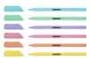 Golyóstoll, 1,0 mm, kupakos, háromszögletű, KORES "KOR-M Pastel", kék