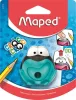 Hegyező, egylyukú, tartályos, MAPED "Croc Croc", béka, vegyes színek