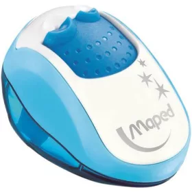   Hegyező, kétlyukú, tartályos, MAPED "Clean", vegyes színek