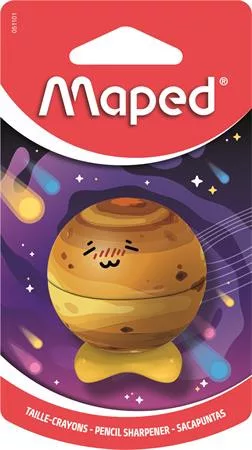 Hegyező, egylyukú, tartályos, MAPED „Planet”, bolygók, vegyes minták