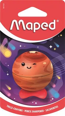 Hegyező, egylyukú, tartályos, MAPED „Planet”, bolygók, vegyes minták