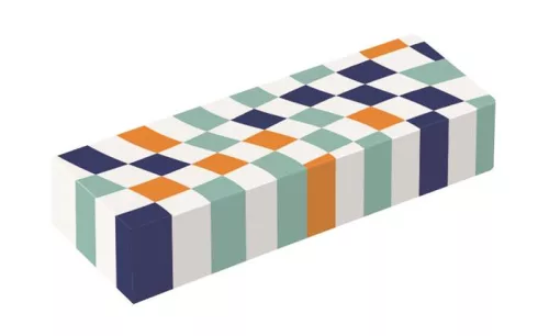 Radír, kockamintás, MAPED „Checkerboards”, vegyes minták, 2 db