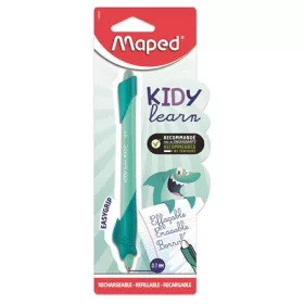   Írástanuló rollertoll, 0,7 mm, radírozható, MAPED "KIDY Learn MAGIC", cápa, türkiz