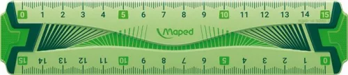 Vonalzókészlet, kicsi, műanyag, hajlítható, 4 darabos, MAPED "Flex"