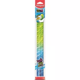   Vonalzó, műanyag, 30 cm, MAPED "Twist'n Flex Decor"