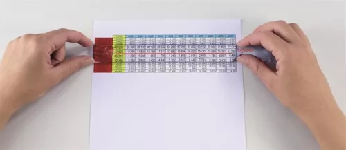 Olvasó nagyító, 25 cm, tokkal, MAPED "Kidy Learn"