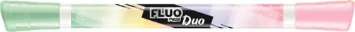 Szövegkiemelő készlet, 1-5 mm, kétvégű, MAPED "Fluo Peps Duo", 6 különböző pasztell szín