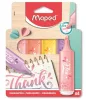 Szövegkiemelő készlet, 1-5 mm, MAPED "Fluo Peps Flex Pastel", pasztell szín, vegyes készletek