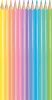 Színes ceruza készlet, háromszögletű, MAPED "Color'Peps Pastel", 12 különböző pasztell szín