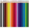 Akvarell ceruza készlet, háromszögletű, ecsettel, MAPED "Color'Peps", 24 különböző szín