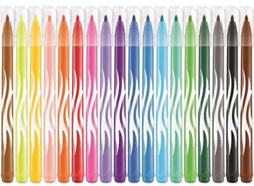 Filctoll készlet, 2,8 mm, kimosható, MAPED "Color'Peps Jungle", 18 különböző szín