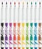 Filctoll készlet, kimosható, ecsetjellegű, MAPED "Color ’Peps Brush", 10 különböző szín