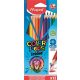 Színes ceruza készlet, háromszögletű, MAPED "Color'Peps Strong", 12 különböző szín