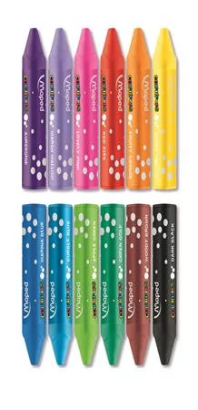 Olajpasztell kréta, MAPED "Color'Peps", 12 különböző szín