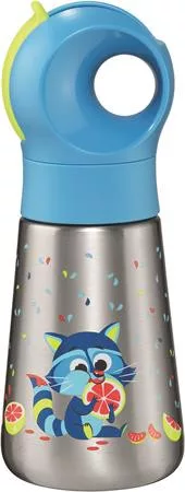 Kulacs, 350 ml, rozsdamentes acél, MAPED PICNIK "Concept Miniz", mosómedve